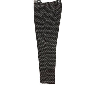Trina Turk Womens Black & White Geometric Print Slim-Fit Trousers‎ Size 8